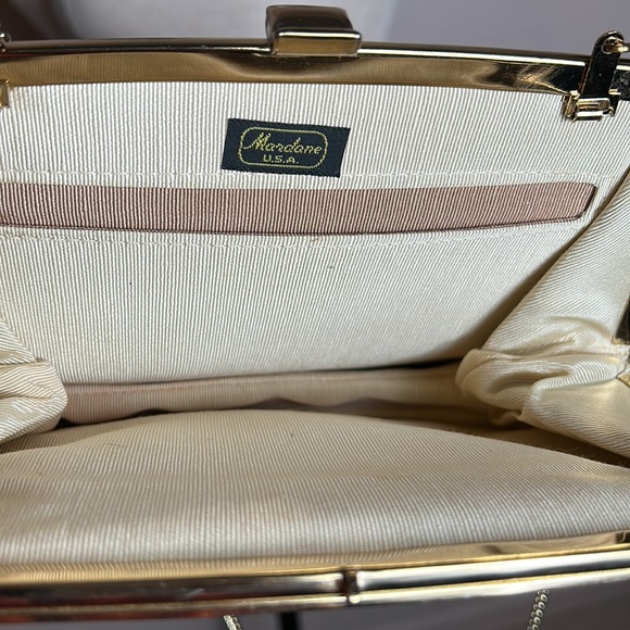 Vintage Ivory Gold Small Clutch “ Mardane” - Picture 9 of 11